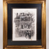 Jesús Martínez Carrión (1860-1906) - "Junio de 1895 Almanque" Watercolor Gouache Painting, c.1895