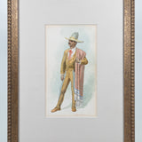 Jesús Martínez Carrión (1860-1906) - "Hombre con Serape 1", Watercolor Painting, c.1900