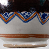 Antique Mexican Colorful Talavera Pitcher C.1850-1880