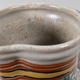 Antique Mexican Colorful Talavera Pitcher C.1850-1880