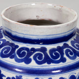 Ysauro Uriarte - Antique Puebla Mexican Talavera Deer Vase, c.1900
