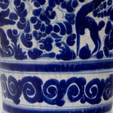 Ysauro Uriarte - Antique Puebla Mexican Talavera Deer Vase, c.1900