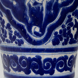 Ysauro Uriarte - Antique Puebla Mexican Talavera Deer Vase, c.1900