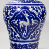 Ysauro Uriarte - Antique Puebla Mexican Talavera Deer Vase, c.1900