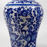 Ysauro Uriarte - Signed Antique Mexican Talavera Deer Vase, c.1900