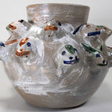 Dolores Porras - Vintage Animal Heads Pottery Vase