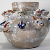 Dolores Porras - Vintage Animal Heads Pottery Vase