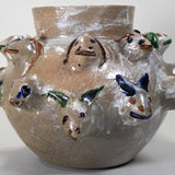 Dolores Porras - Vintage Animal Heads Pottery Vase
