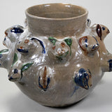 Dolores Porras - Vintage Animal Heads Pottery Vase