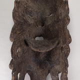 Antique Guerrero Mexican Carved Wood Barbones Dance Mask