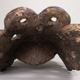 Antique Guerrero Mexican Carved Wood Barbones Dance Mask