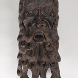 Antique Guerrero Mexican Carved Wood Barbones Dance Mask