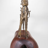 Pal Kepenyes - Signed Mid-Century Modern Brutalist Wolf/Coyote Brass Sculpture, C.1970s