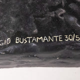 Sergio Bustamante - Signed Polychromed Ceramic Equestrian Sculpture