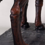 Sergio Bustamante - Signed Polychromed Ceramic Equestrian Sculpture