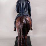 Sergio Bustamante - Signed Polychromed Ceramic Equestrian Sculpture