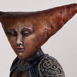 Sergio Bustamante - Signed Polychromed Ceramic Equestrian Sculpture
