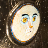 Sergio Bustamante - Important Multi-Material Golden Cat Wall Art, #8/100