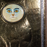 Sergio Bustamante - Important Multi-Material Golden Cat Wall Art, #8/100