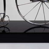 Mario Martin del Campo (b.1945, Guadalajara) - Surrealist Sterling Silver Sculpture, Penny-Farthing Bicycle