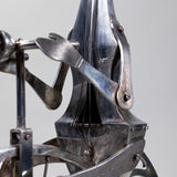 Mario Martin del Campo (b.1945, Guadalajara) - Surrealist Sterling Silver Sculpture, Penny-Farthing Bicycle