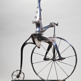 Mario Martin del Campo (b.1945, Guadalajara) - Surrealist Sterling Silver Sculpture, Penny-Farthing Bicycle
