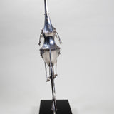 Mario Martin del Campo (b.1945, Guadalajara) - Surrealist Sterling Silver Sculpture, Penny-Farthing Bicycle