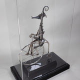 Mario Martin del Campo (b.1945, Guadalajara) - Surrealist Sterling Silver Sculpture, Penny-Farthing Bicycle