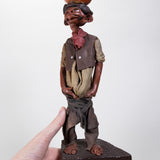 Luis Hidalgo (1901-1986) - "Aguador" Wax Figure with Glass Dome