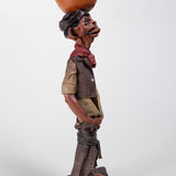 Luis Hidalgo (1901-1986) - "Aguador" Wax Figure with Glass Dome