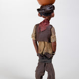 Luis Hidalgo (1901-1986) - "Aguador" Wax Figure with Glass Dome