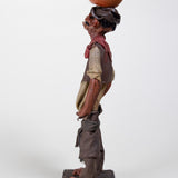 Luis Hidalgo (1901-1986) - "Aguador" Wax Figure with Glass Dome