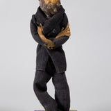 Luis Hidalgo (1901-1986) - "Dr. Atl" Wax Figure with Glass Dome, Dated 1933