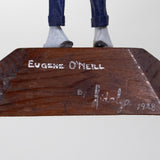 Luis Hidalgo (1901-1986) - "Eugene O'Neill" Wax Figure with Glass Dome, Dated 1928