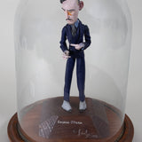 Luis Hidalgo (1901-1986) - "Eugene O'Neill" Wax Figure with Glass Dome, Dated 1928