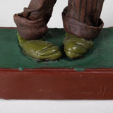 Luis Hidalgo (1901-1986) - "Castigador de Barrio" Mexican Wax Figure with Glass Dome, Dated 1930