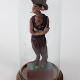Luis Hidalgo (1901-1986) - "Castigador de Barrio" Mexican Wax Figure with Glass Dome, Dated 1930