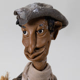 Luis Hidalgo (1901-1986) - "El Pato" Mexican Wax Figure with Glass Dome, Dated 1920