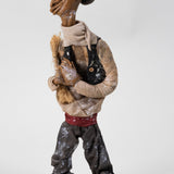 Luis Hidalgo (1901-1986) - "El Pato" Mexican Wax Figure with Glass Dome, Dated 1920