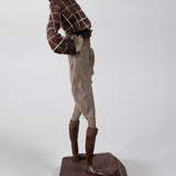 Luis Hidalgo (1901-1986) - "Charles Lindbergh" Mexican Wax Figure with Glass Dome, Dated 1927