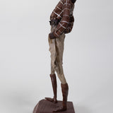 Luis Hidalgo (1901-1986) - "Charles Lindbergh" Mexican Wax Figure with Glass Dome, Dated 1927