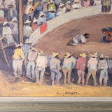 Dewey Albinson (1898-1971) - Cock Fight Oil Painting