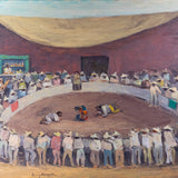 Dewey Albinson (1898-1971) - Cock Fight Oil Painting