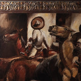 Lawrence Nelson Wilbur (1897-1988) - "Driving the Bulls" Oil Painting