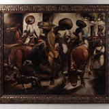 Lawrence Nelson Wilbur (1897-1988) - "Driving the Bulls" Oil Painting