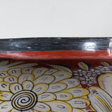 c. 1940 Large Tonala Birds of Paradise and Floral Pottery Floor Vase
