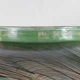 c. 1940 Large Tonala Green Birds of Paradise and Floral Pottery Floor Vase
