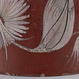 c.1930's Large Tonala Resplendant Quetzal Pottery Floor Vase - 34.75"H