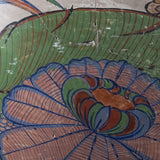 c.1940 Large Tonala Birds of Paradise and Floral Pottery Vase