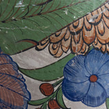 c.1940 Large Tonala Birds of Paradise and Floral Pottery Vase